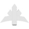 Ekena Millwork Alberta Architectural Grade PVC Gable Bracket, 36"W x 24"H x 4"D x 6"F, 16/12 Pitch GBP036X24X0406ALB00 - alternate 3